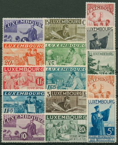 Luxemburg 1935 Hilfswerk für Intellektuelle Berufe 266/80 postfrisch