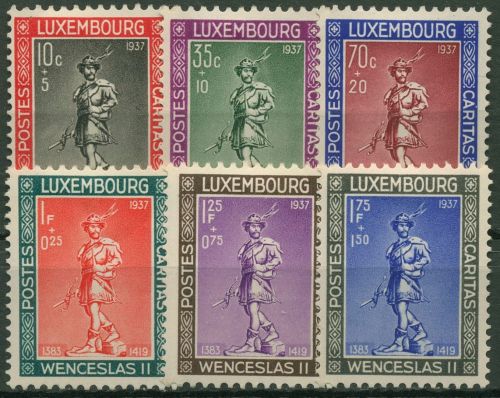 Luxemburg 1937 Kinderhilfe Wenzel II. 303/08 postfrisch