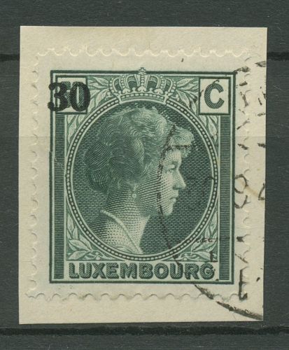 Luxemburg 1939 Großherzogin Charlotte 331 Briefstück gestempelt