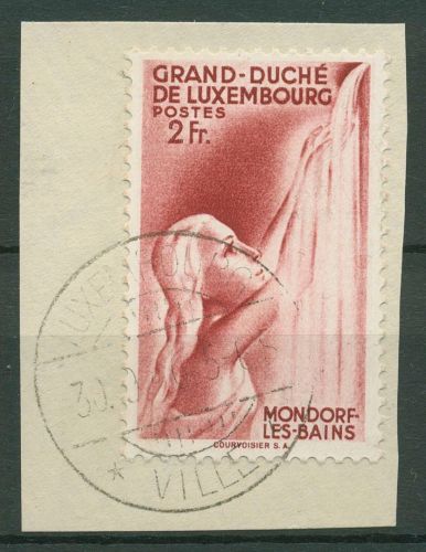 Luxemburg 1939 Heilquelle Bad Mondorf 332 Briefstück gestempelt