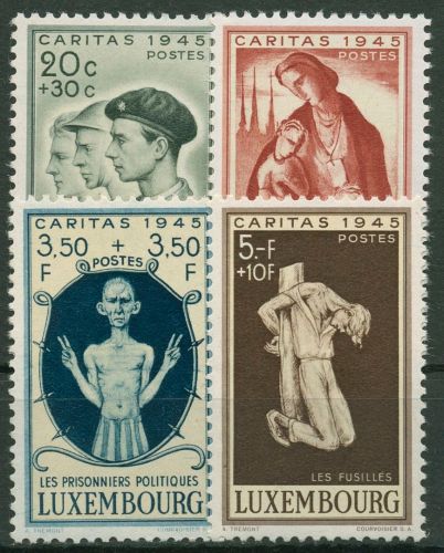 Luxemburg 1945 Caritas Kriegsgeschädigte 395/98 postfrisch