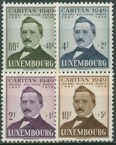 Luxemburg 1949 Caritas Dichter Michel Rodange 464/67 postfrisch