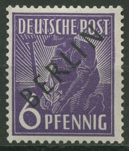 Berlin 1948 Schwarzaufdruck 2 postfrisch geprüft