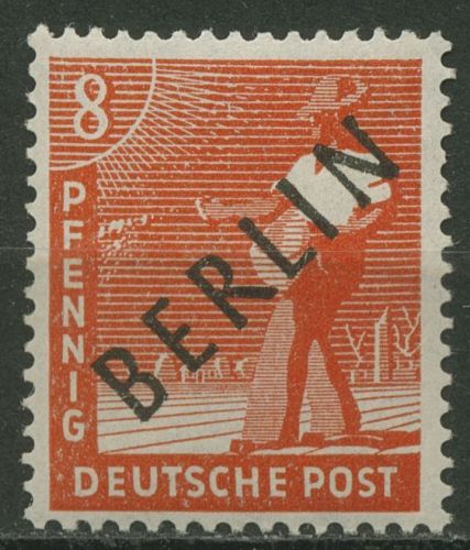 Berlin 1948 Schwarzaufdruck 3 postfrisch