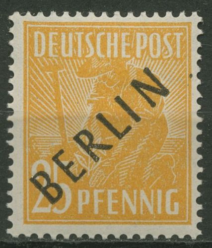Berlin 1948 Schwarzaufdruck 10 mit Falz