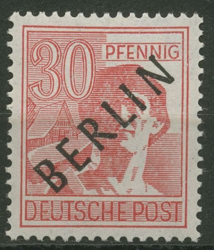 Berlin 1948 Schwarzaufdruck 11 mit Falz