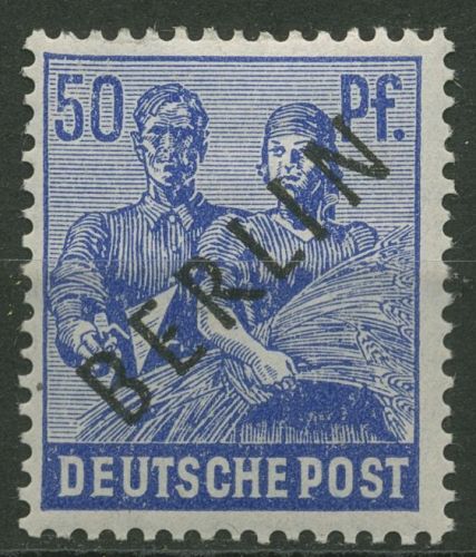 Berlin 1948 Schwarzaufdruck 13 mit Falz
