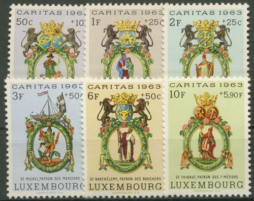 Luxemburg 1963 Caritas Zunftschilder 684/89 postfrisch