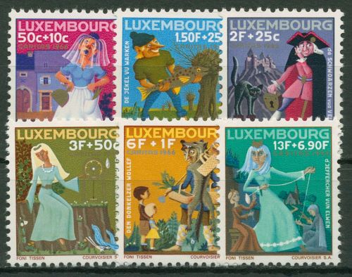 Luxemburg 1966 Caritas Sagen & Märchen 740/45 postfrisch