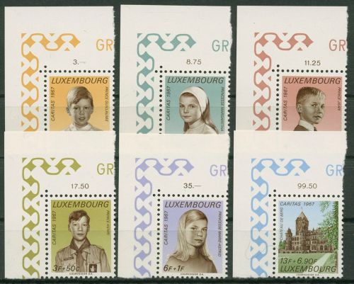 Luxemburg 1967 Caritas Königskinder 759/64 Ecke 1 postfrisch