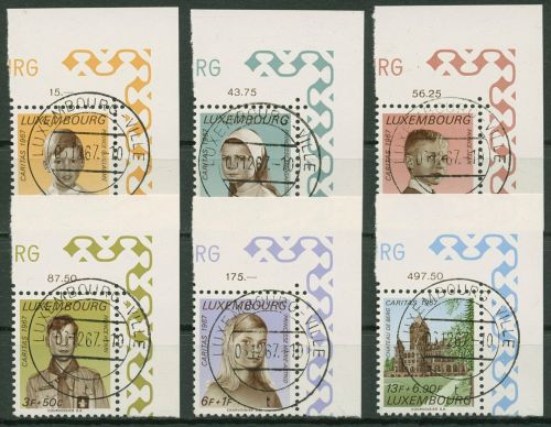Luxemburg 1967 Caritas Königskinder 759/64 Ecke 2 mit TOP-Stempel
