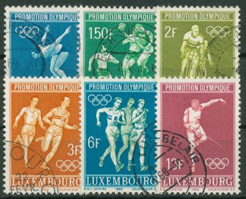 Luxemburg 1968 Olympische Sommerspiele Mexiko 765/70 gestempelt