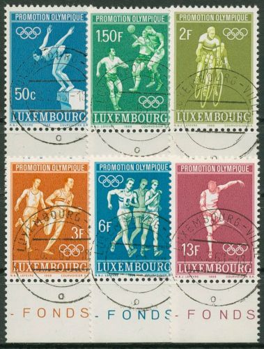 Luxemburg 1968 Olympische Sommerspiele Mexiko 765/70 mit TOP-Stempel