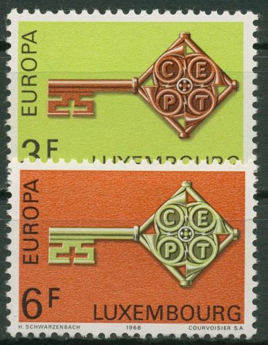 Luxemburg 1968 Europa CEPT Schlüssel 771/72 postfrisch