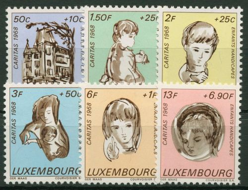 Luxemburg 1968 Caritas Kinder 779/84 postfrisch