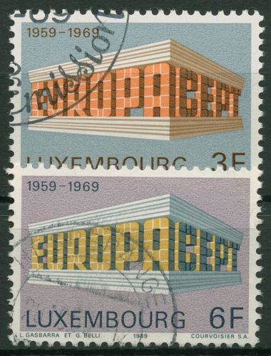 Luxemburg 1969 Europa CEPT Tempel 788/89 gestempelt