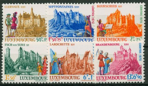 Luxemburg 1970 Caritas Burgen 814/19 postfrisch