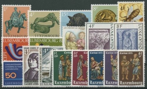 Luxemburg 1973 kompletter Jahrgang (858/75) postfrisch (G10563)