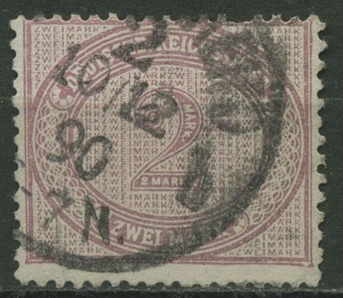 Deutsches Reich 1875 Ziffer im Oval 37 e gestempelt geprüft