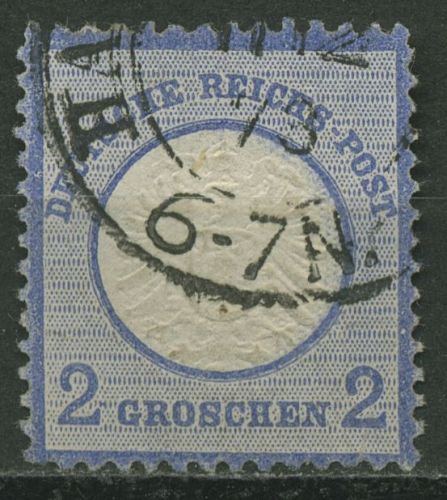 Deutsches Reich 1872 Adler mit großem Brustschild 20 gestempelt