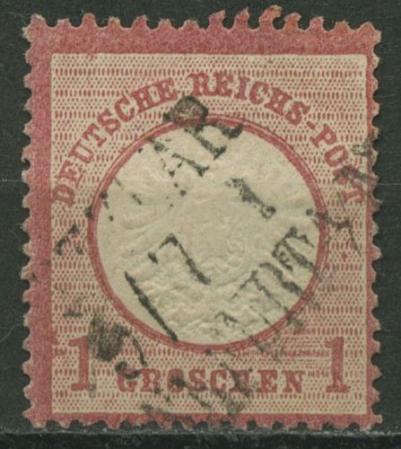 Deutsches Reich 1872 Adler mit großem Brustschild 19 gestempelt