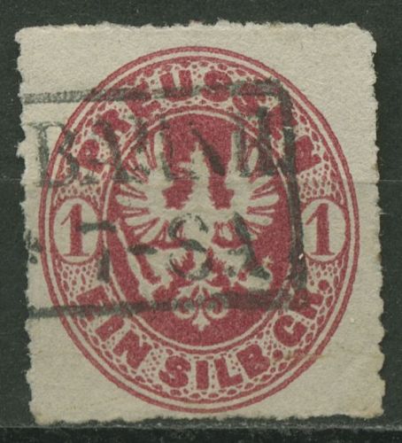 Preußen 1861 Wappenadler 16 a gestempelt