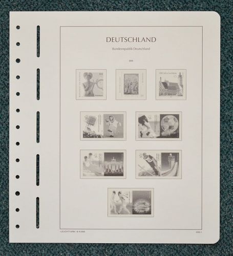 LEUCHTTURM Vordruckblätter Bund 2005/08 SF gebraucht (Z3518)