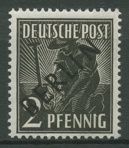Berlin 1948 Schwarzaufdruck 1 postfrisch