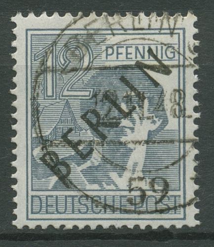 Berlin 1948 Schwarzaufdruck 5 mit TOP-Stempel