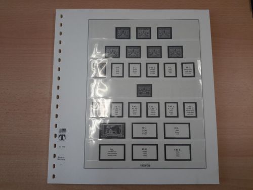 LINDNER-T Vordruckblätter Vatikan 1929/58 gebraucht, neuwertig (Z3519)