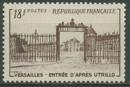 Frankreich 1952 Schloss Versailles Eingangstor 957 postfrisch
