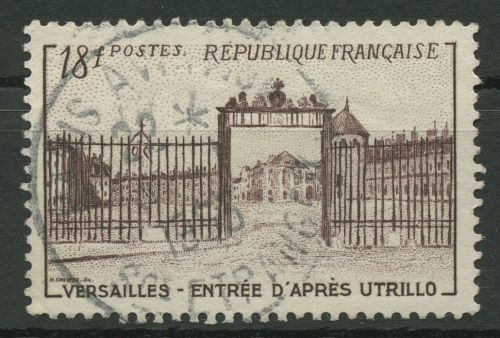 Frankreich 1952 Schloss Versailles Eingangstor 957 gestempelt
