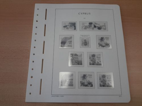 LEUCHTTURM Vordrucke Zypern 2014/19 SF gebraucht, neuwertig (Z3523)