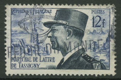 Frankreich 1954 Marschall de Lattre de Tassigny 1002 gestempelt