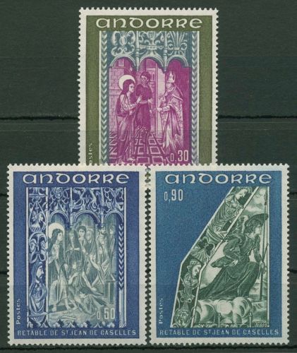 Andorra (frz.) 1972 Fresken 242/44 postfrisch