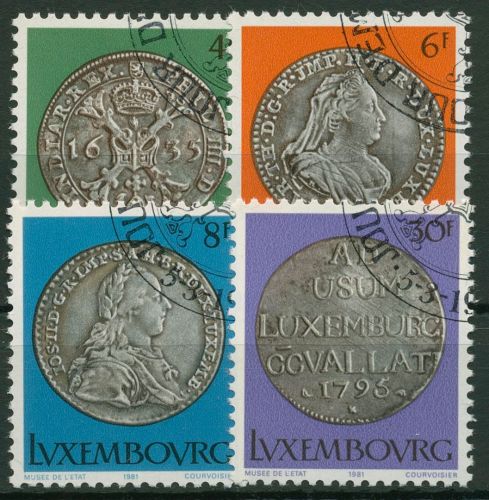 Luxemburg 1981 Silbermünzen 1025/28 gestempelt