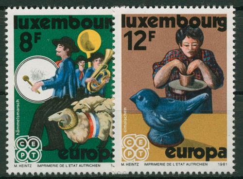 Luxemburg 1981 Europa CEPT Folklore 1031/32 postfrisch