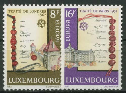 Luxemburg 1982 Europa CEPT Historische Ereignisse 1052/53 postfrisch
