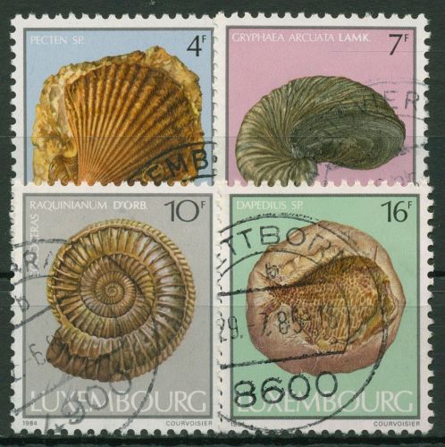 Luxemburg 1984 Fossilien 1107/10 gestempelt