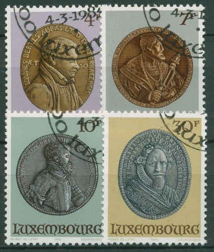 Luxemburg 1985 Medaillen 1117/20 gestempelt