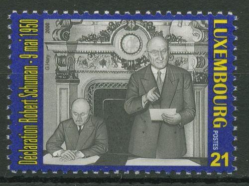 Luxemburg 2000 Schumann-Plan Robert Schumann, Jean Monnet 1507 postfrisch