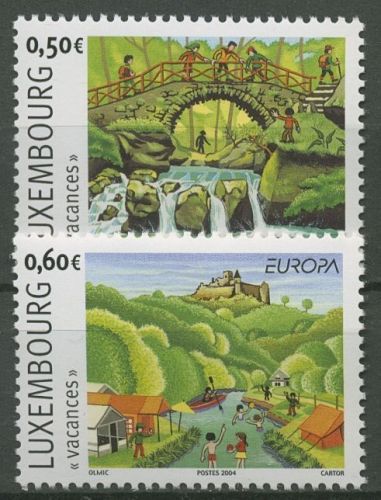 Luxemburg 2004 Europa CEPT Ferien Camping 1640/41 postfrisch