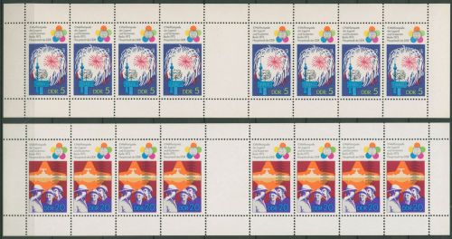 DDR Markenheftchenbogen 1973 Weltfestpiele MHB A 16/17 A postfrisch