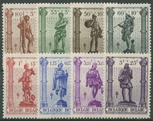 Belgien 1943 Kampf gegen die Tuberkulose Handwerk und Handel 628/35 postfrisch