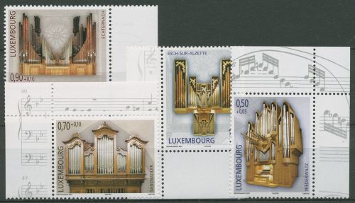 Luxemburg 2007 Wohlfahrt Orgeln 1765/68 Ecken postfrisch