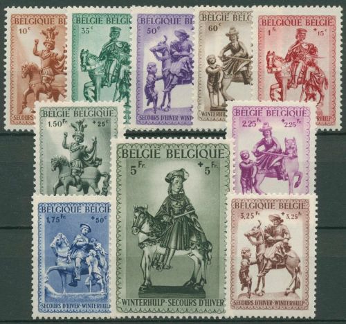 Belgien 1941 Winterhilfe Sankt Martin 582/91 postfrisch