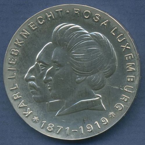 DDR 20 Mark 1971 Liebknecht und Luxemburg, J 1533 vz (m6891)