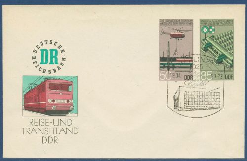 DDR 1985 Sozialistisches Eisenbahnwesen Umschlag U 3 mit SST (X41618)