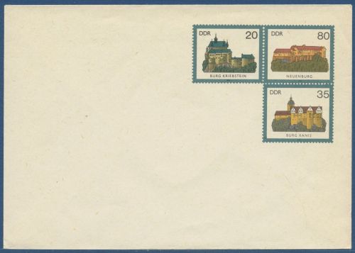DDR 1984 Burgen der DDR Umschlag U 1 ungebraucht (X41619)