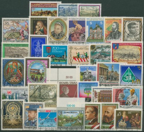 Österreich 1989 Jahrgang komplett (1944/77) gestempelt (SG62110)